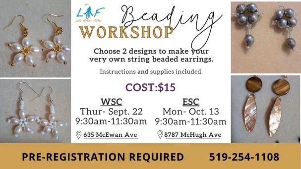 Beaded Earring Workshop